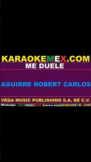 karaoke roberto tapia - me duele #karaokemex