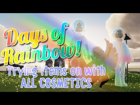 Days of Rainbow! 🌈 ALL New Items with Every Cosmetic in Game - Try Before You Buy! | Sky CotL