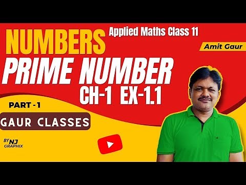 Numbers Chapter-1 | Part-1 | Ex 1.1 | Encryption using prime numbers | Applied Maths Class 11