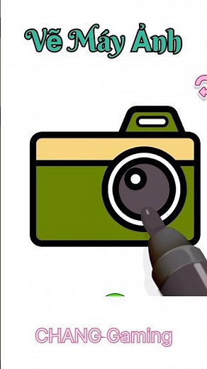 Vẽ Tô màu máy chụp ảnh #drawing #coloring #camera