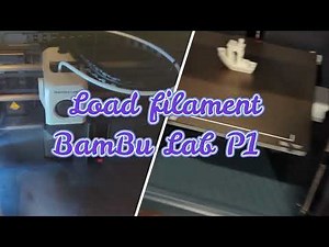 How to Load Filament in Bambu Lab P1S #3dprinter