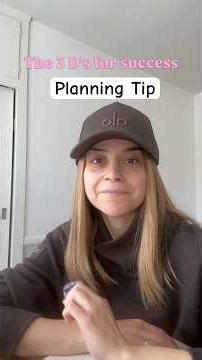 The 3 D’s for Success from Getting Things Done by David Allen