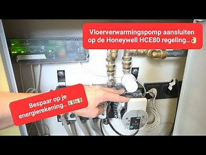 Connecting an underfloor heating pump to a Honeywell HCE80..