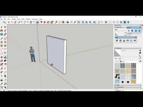 How to create a 10 feet x 10 feet tile wall in sketchup