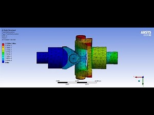 Analysis of universal coupling on Ansys Workbench