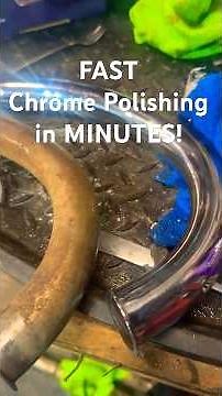 The FASTEST way to polish rusted chrome. It works. #polishing #chrome #diy #restoration #rust