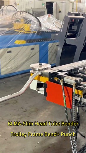 How Trolley Frames Are Made | CNC Tube Bending Machine Bending + Punching Process 🔧