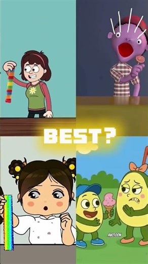 "Which Candy Is The Best? 🍭😂 | Funny Cartoon Challenge 😂✨"#animation #shortvideo