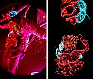 SPACE MUMMY - ELECTROLUMINESCENT (EL) WIRE - Bryan Dalessandro