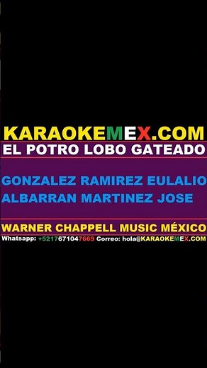 karaoke country roland band - el potro lobo gateado #karaokemex