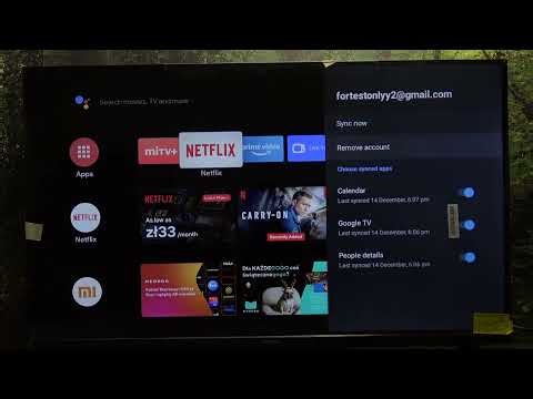 How do I sign out of my Google account on the XIAOMI TV A2?