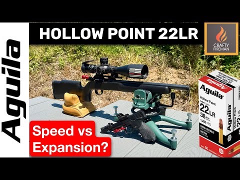 Aguila 38gr HV Hollow Point .22 LR Tested | Groups, Speed & Expansion Results 4K