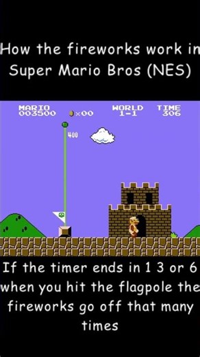 How the fireworks work in Super Mario Bros (NES)