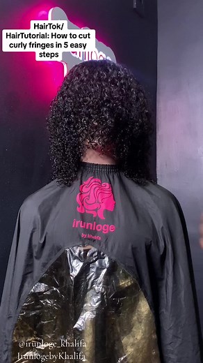 5 Easy Steps to Cut Curly Fringes | Fringe Cut Tutorial