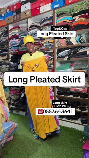 Shop Long Pleated Skirt for Casual Outfits