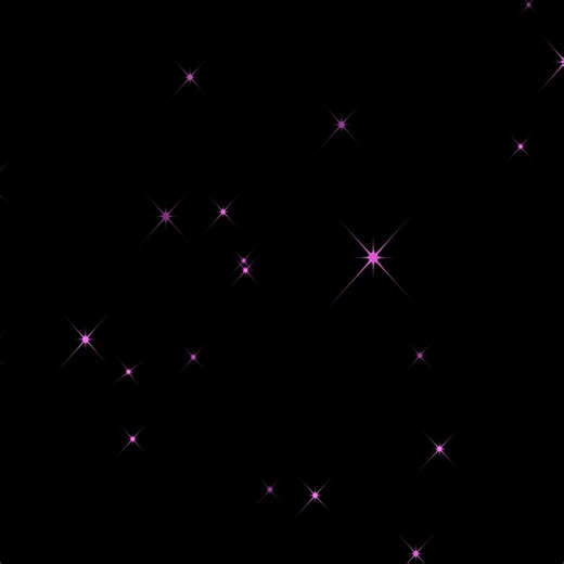 Purple Aesthetic Sparkles Overlay | Pink Twinkle Stars Black Screen | Free to Use & No Copyright