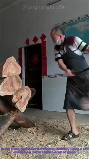 Woodworking with Homemade Ram Rod Instead of Hammer