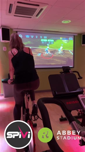 Indoor cycling is about to level up. Introducing Spivi – an immersive multimedia cycling system bringing: 🔥 Gamified rides 🎮 Personalised rider avatars 📊 Real-time performance feedback 🌍 Virtual routes & scenery 🏆 Challenges, leaderboards & rewards Launching soon 🚴‍♀️ #AbbeyStadium | Abbey Stadium Sports Centre