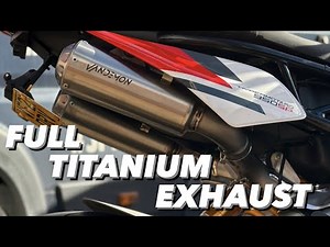 VanDemon Full Titanium Exhaust 2022 Ducati HyperMotard 950 SP