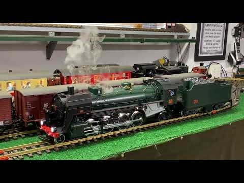 LGB Mikado the French version, ESU sound decoder and synchronized smoke and side rods installation.