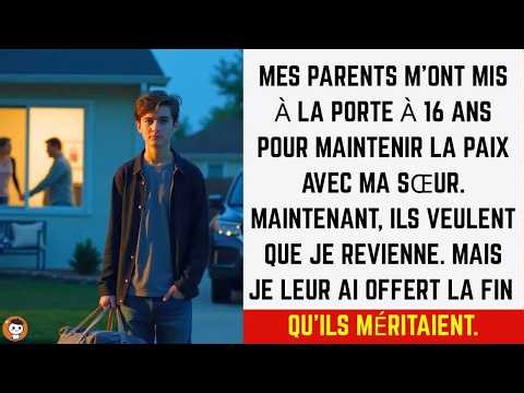 Mes parents m'ont mis à la porte à 16 ans pour ma sœur… aujourd'hui, ils veulent que je revien