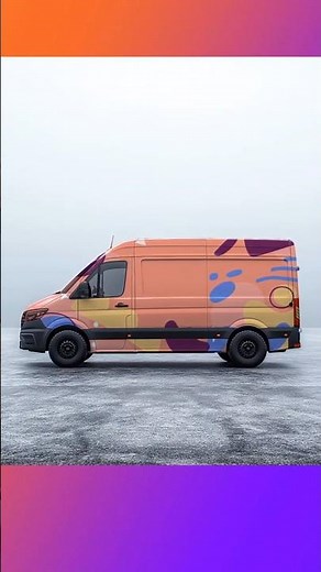 How to wrap a van in Adobe Photoshop #graphicdesign #tutorials #photoshop