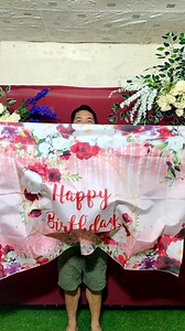 Happy birthday banner for backdrop design ideas mga lods #happybirthdaybanner #backdropideas @topfans | Vins avenue