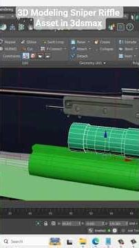 Create 3D Sniper Rifle Game Assets in 3dsmax | How To Model it #3d #Weapon