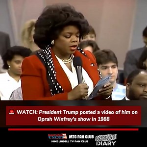 🚨 WATCH: President Trump posted a video of him on Oprah Winfrey’s show in 1988 | Marjorie Taylor Greene Fan Club