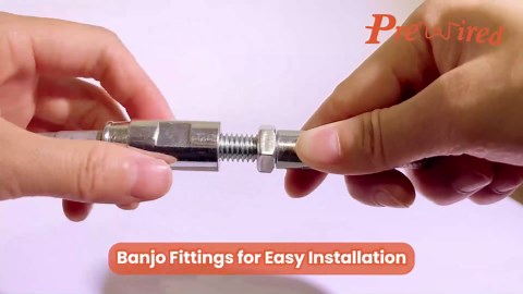 12" Touring Extended Handlebar Cable Set - Brake Line & Clutch Cable & CAN Bus Wire Harness & TBW for Harley 2021-up Street/Road Glide/King/Electra Glide with ABS, Black