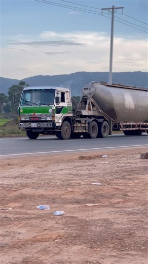 FUSO Cement Truck Trailer Driver On Highway #jcbvideo #automobile #truckdriver #cementtruck