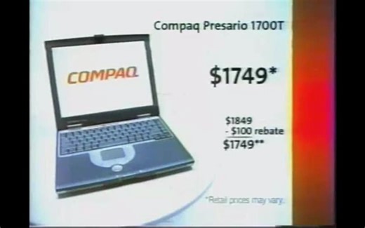 Compaq Presario 1700T笔记本电脑美国广告