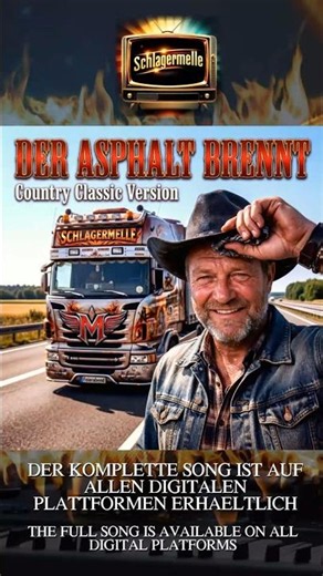 🎵🤠 DER ASPHALT BRENNT (Country Classic Version) - Schlagermelle 🤠🎵 #country #hitze #schlagermelle