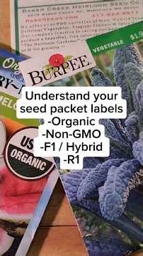 A primer on common seed packet labels and tags #garden #seeds #gardening #heirloom #organic
