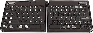 Goldtouch GTP-0044 Go!2 Mobile Keyboard, Portable Foldable Travel Keyboard with USB , Black