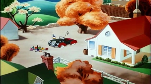 Donald Duck Cartoons 57 - Wet Paint (1946) | Disaster with Donald's Re-painted Car