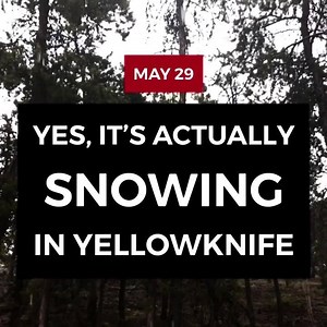 If you think the weather where you are is bad, think of this... Today in Yellowknife, it rained, hailed, and — yes — even snowed. | CBC NWT