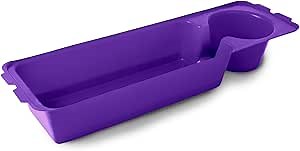 Heavy Duty Clear Plastic Insert/Tray/Cup Holder for Walker Basket (Purple)