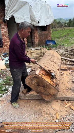 The Art of Traditional Timber Hewing: Precision in Log Preparation and Rough Shaping