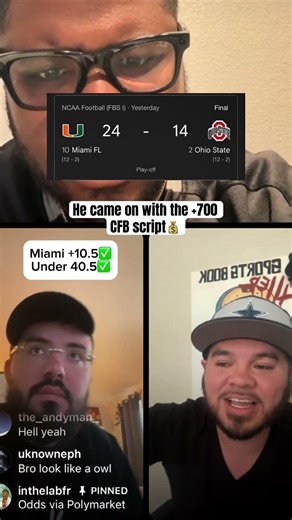 He brought us the CFB script💰 #parlay #bettinglines #sportsbetting