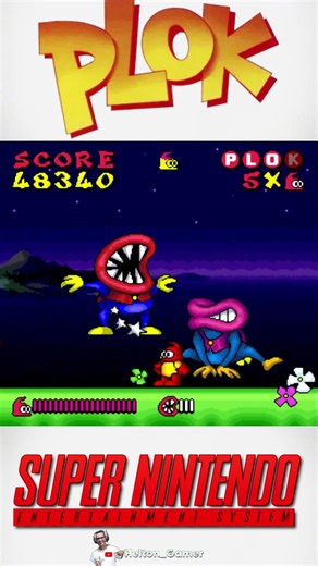 Plok Super Nintendo #retrogaming