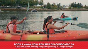 Explore the great outdoors from Vancouver's most convenient kayak rental spot daily in Olympic Village! | Dragon Boat BC