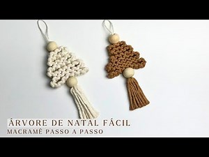 Árvore de Natal em macramê | Macrame Christmas Tree | Easy macrame tutorial | Fê Barreiros