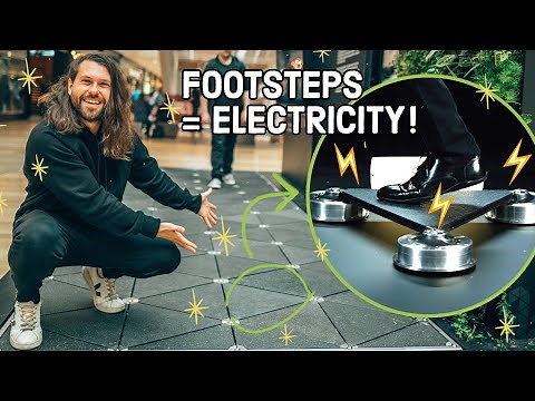 This Street Turns Footsteps Into Electricity!