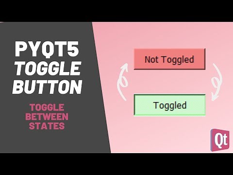 PyQt5 Toggle Button: Create a toggle button with two states with PyQt5 [QPushButton]