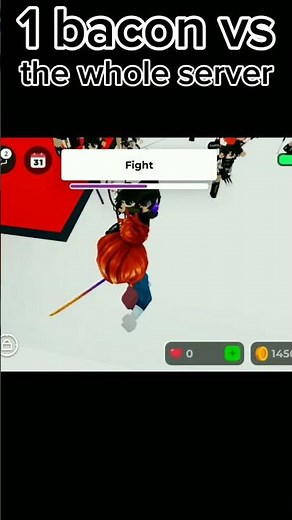 1 bacon vs the whole server #roblox