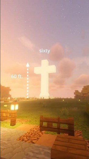 I Built a GIANT Cross in Minecraft...