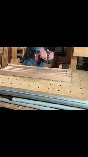 BEST Method For Installing Shelf Pins! #builditnotes #woodworking #cooltools #viral #diy #fyp #short