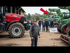 For 40 years he proudly drove only green Fendt tractors — this red Case auction shocked the whole...