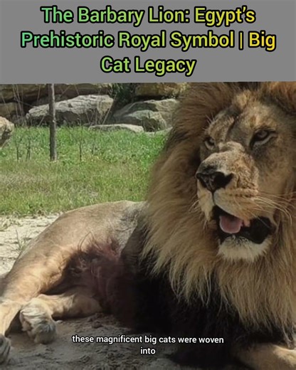 The Barbary Lion: Egypt’s Prehistoric Royal Symbol | Big Cat Legacy